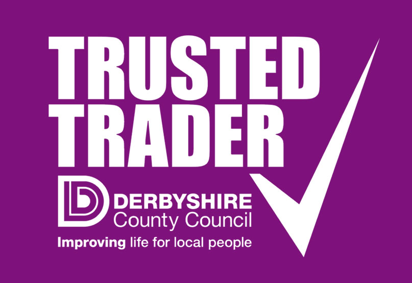 derbyshire county council trusted trader logo, double glazed window repairs